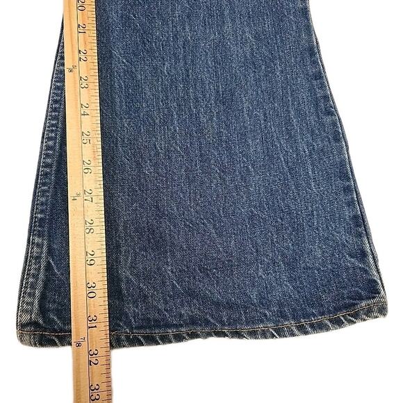 Vintage 70’s Levi’s 684 Orange Tab Bell Bottom Flare Faded Denim Jeans Sz 33X32 - Picture 10 of 12